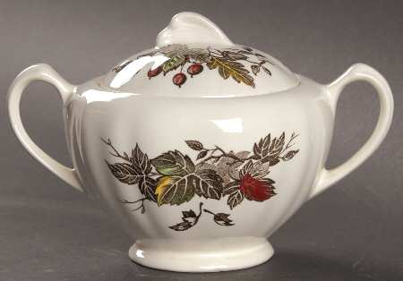 Welcome Home (Cream Background) Sugar Bowl & Lid