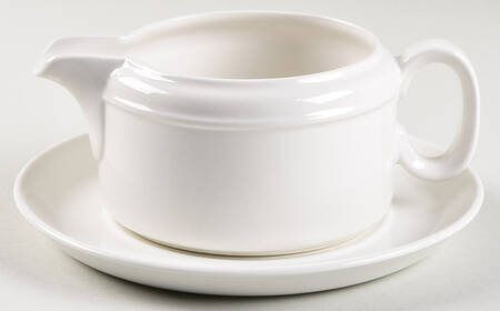 White Ice Gravy Boat & Underplate