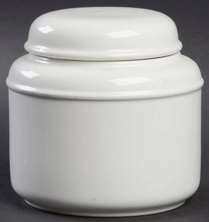 White Ice Sugar Bowl & Lid