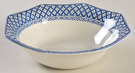 Wicker Blue Coupe Cereal Bowl