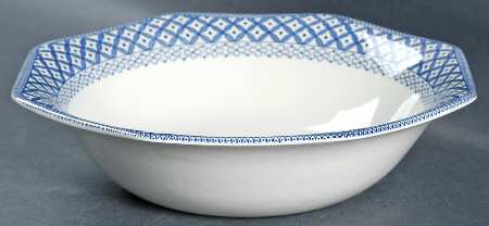 Wicker Blue 8" Round Vegetable Bowl