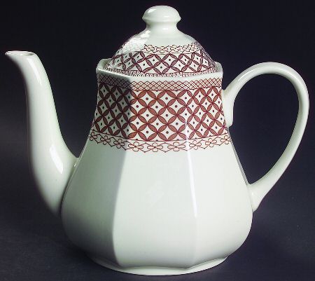 Wicker Brown Teapot & Lid