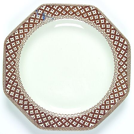 Wicker Brown Dessert/Pie Plate
