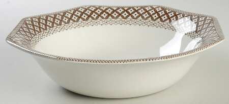 Wicker Brown 8" Round Vegetable Bowl