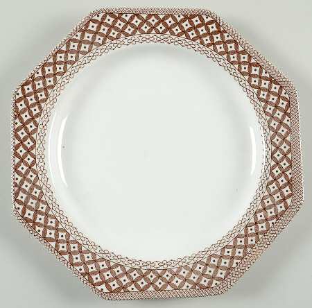 Wicker Brown Luncheon Plate