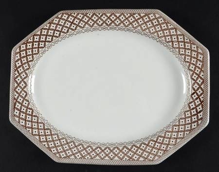 Wicker Brown 12" Oval Serving Platter