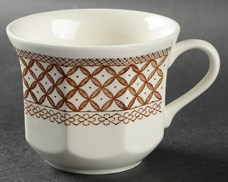 Wicker Brown Flat Cup