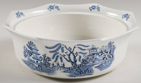 Willow Blue Round Vegetable No Lid