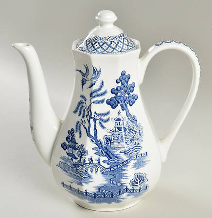 Willow Blue Coffee Pot & Lid