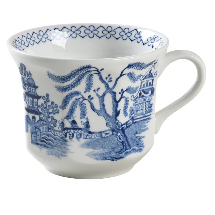 Willow Blue Flat Cup