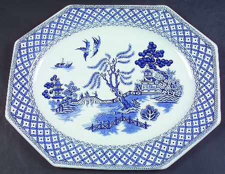 Willow Blue 14" Oval Serving Platter