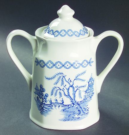 Willow Blue Sugar Bowl & Lid