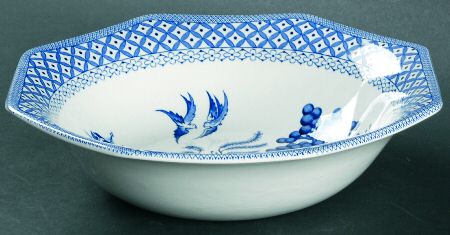 Willow Blue 8" Octagonal Vegetable Bowl