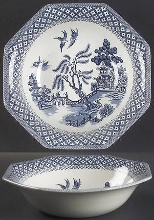 Willow Blue 8" Round Vegetable Bowl