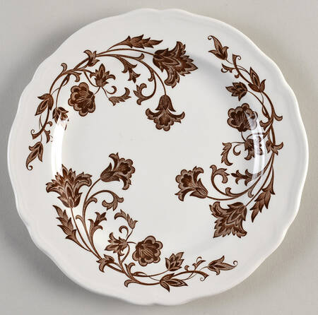 Windsong Dark Brown Salad Plate