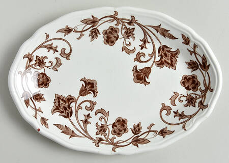 Windsong Dark Brown Relish/Gravy Underplate
