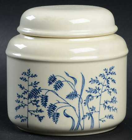 Windswept Blue Sugar Bowl & Lid