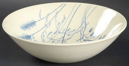 Windswept Blue 8" Round Vegetable Bowl