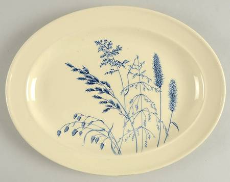 Windswept Blue 11" Oval Serving Platter