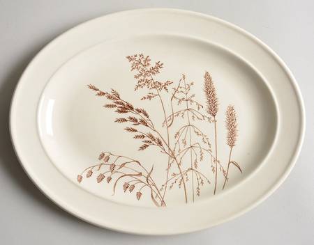 Windswept Brown 11" Oval Serving Platter