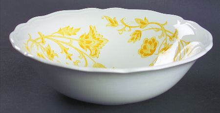 Windsong Yellow 8" Round Vegetable Bowl