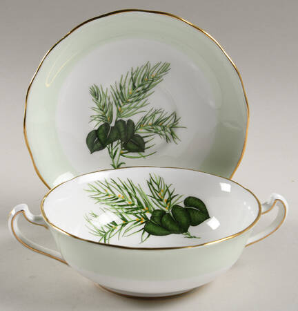 Sherwood Cream Soup Bowl & Saucer Set