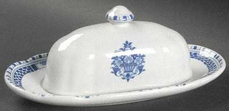 Antique Blue 1/4 Lb Covered Butter