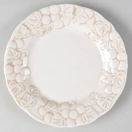 Antique Grape White Salad Plate