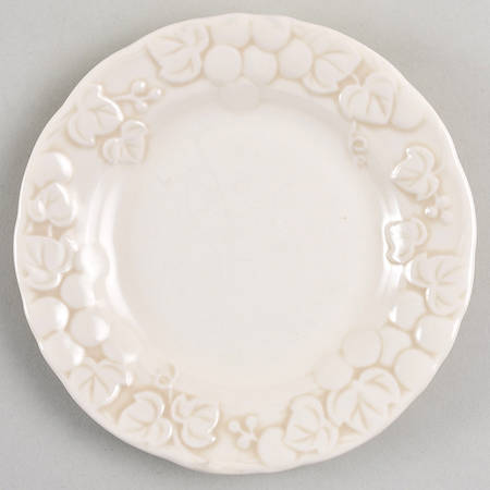 Antique Grape White Bread & Butter Plate