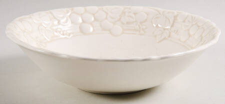 Antique Grape White 9" Round Vegetable Bowl