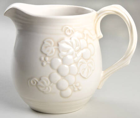 Antique Grape White 40 Oz Pitcher