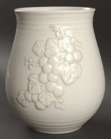 Antique Grape White Extra Large Canister No Lid