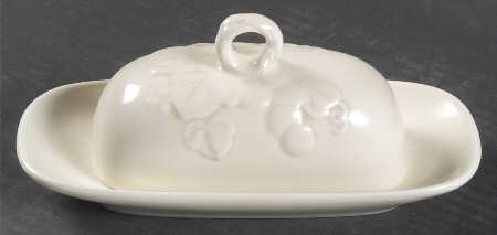 Antique Grape White 1/4 Lb Covered Butter
