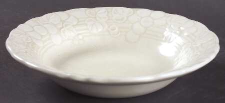 Antique Grape White Rim Soup Bowl