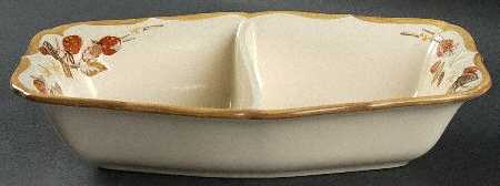 Autumn Berry Rectangular Divided Vegetable Bowl