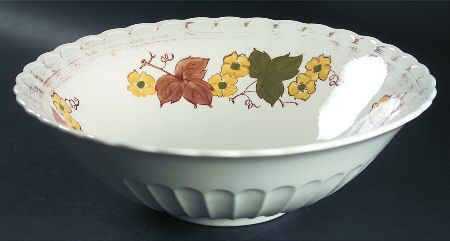 Autumn Leaves 12" Large Salad Serving Bowl