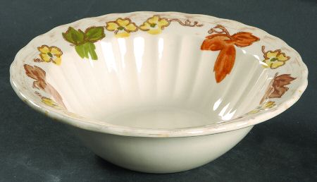 Autumn Leaves Rim Cereal Bowl
