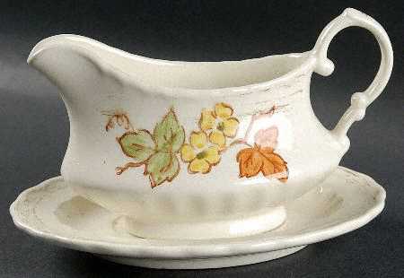 Autumn Leaves Gravy Boat & Underplate