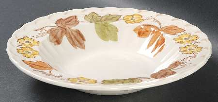 Autumn Leaves Rim Soup Bowl