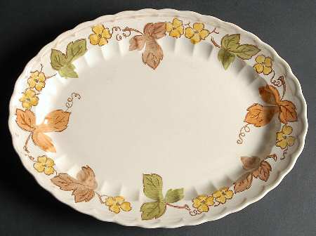 Autumn Leaves 13" Oval Serving Platter