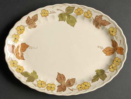 Autumn Leaves 12" Oval Serving Platter