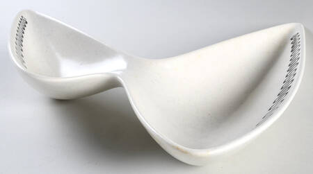 Aztec Divided Twin Vegetable Bowl