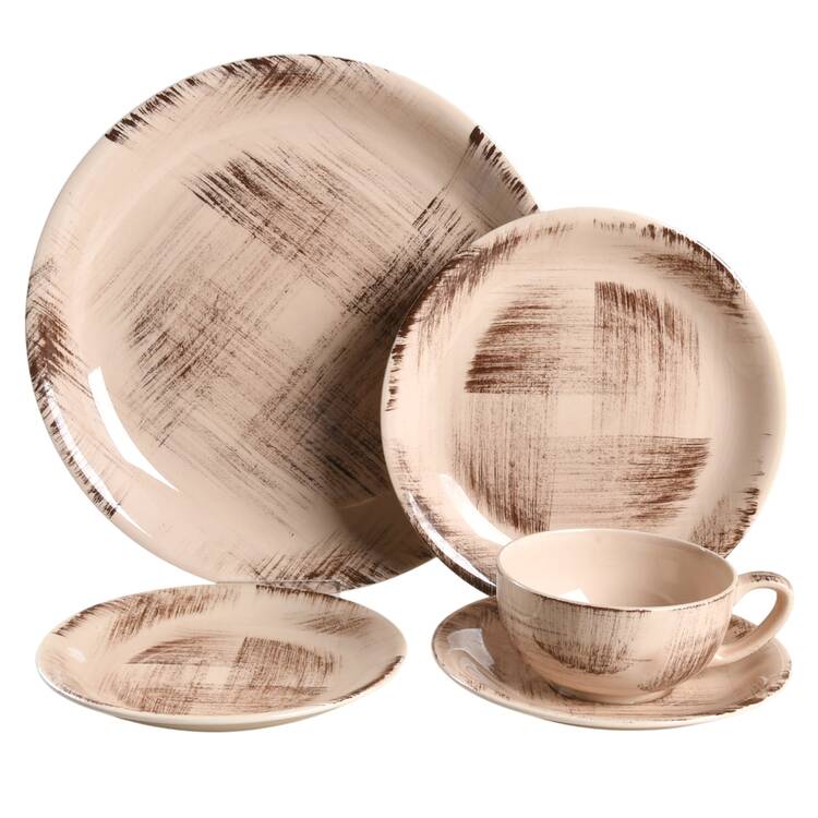 Barkwood 5 Piece Place Setting