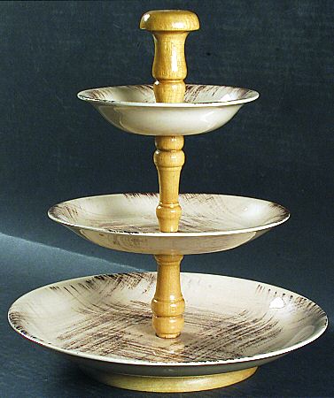 Barkwood 3-Tiered Serving Tray (DP, SP, FR)