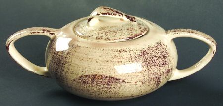 Barkwood Sugar Bowl & Lid