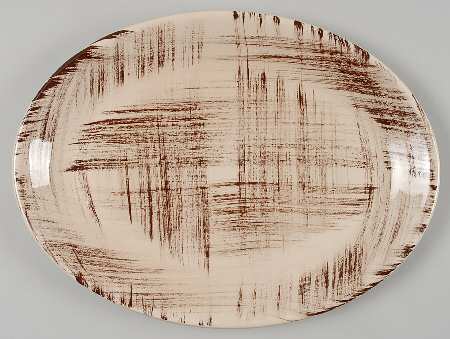 Barkwood 13" Oval Serving Platter