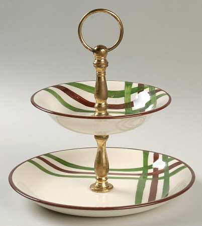 Bel Air 2-Tiered Serving Tray (Salad Plate & Fruit Bowl)