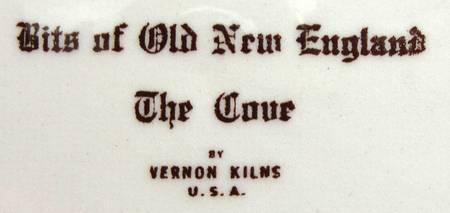 Bits of Old New England Luncheon Plate