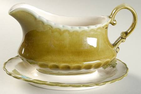 Blue Fascination Gravy Boat with Attached Underplate