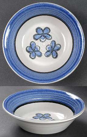 Blue Indigo Coupe Cereal Bowl